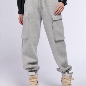 Paxton (AKIRA) Gray Cargo Joggers (Size M)